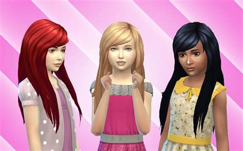 Rapunzel Braid For Girls Coiffures Pour Bambin Cheveux Sims Sims