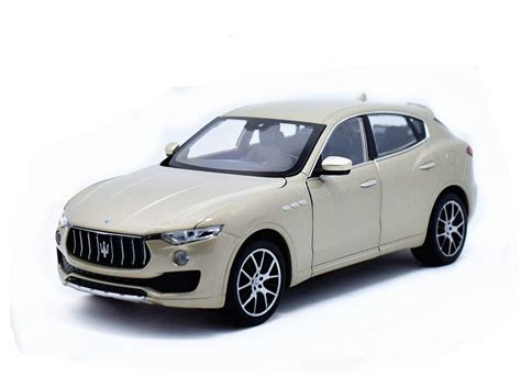 Welly 1 24 Maserati Levante Diecast Metal Model Car Toy Gold New In Box Ebay