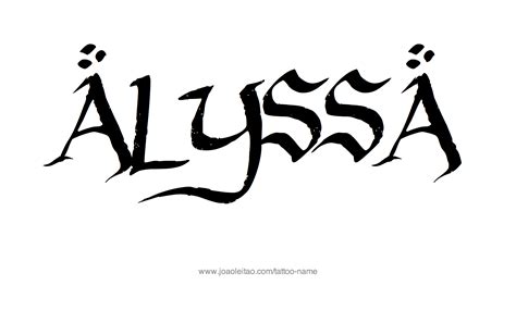 Alyssa Name Tattoo Designs Name Tattoo Designs Tattoo Designs Name