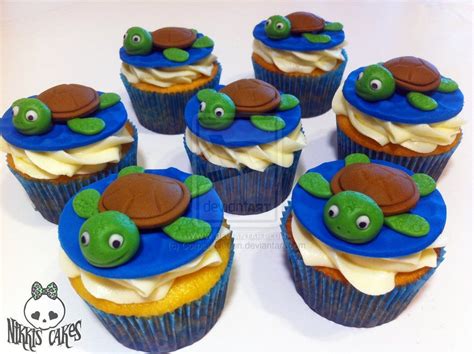 Sea Turtle Cupcakes By Corpse Queen On Deviantart Turtle Cupcakes