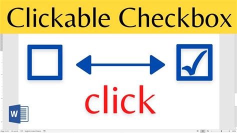 How To Create Checklist In Word With Clickable Checkbox YouTube