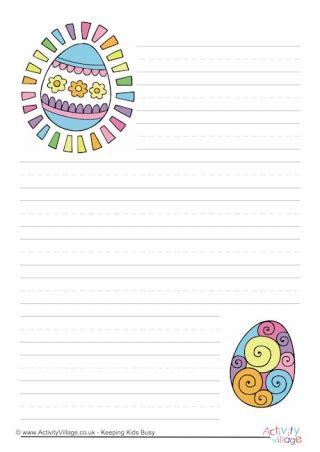 Using this easter religious writing paper, you will be able to showcase your students' easter writing to create a decorative, final draft. Easter Writing Paper