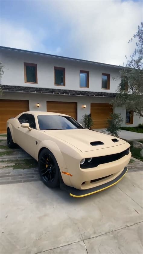 Dodge Challenger Hellcat With Desert Storm Wrap Is A Few Mods Away From