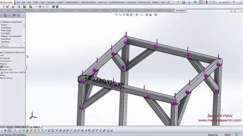 Structural Member Design And Simulation With Solidworks Youtube