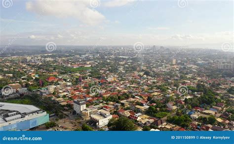 Aerial View Of The Davao City Stock Image Image Of Megalopolis