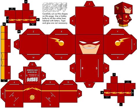 Superhero Papercraft Cubeecraft 2 Manualidades Pinterest Cardboard Toys