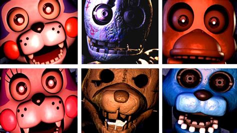 Five Nights at Candy's FNaC All Jumpscares | Facedrawer