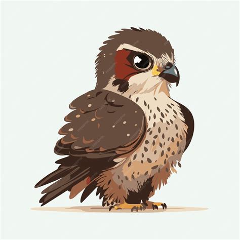 Premium Vector Vector Cute Falcon Cartoon Style