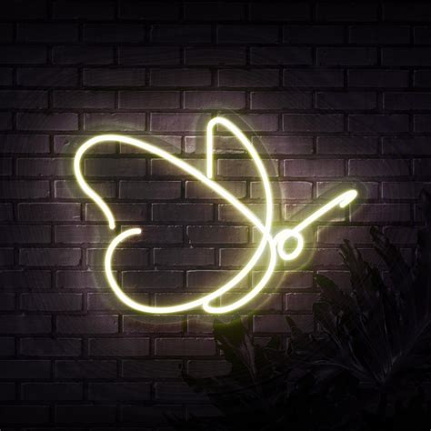 Butterfly Neon Sign Sketch And Etch Us