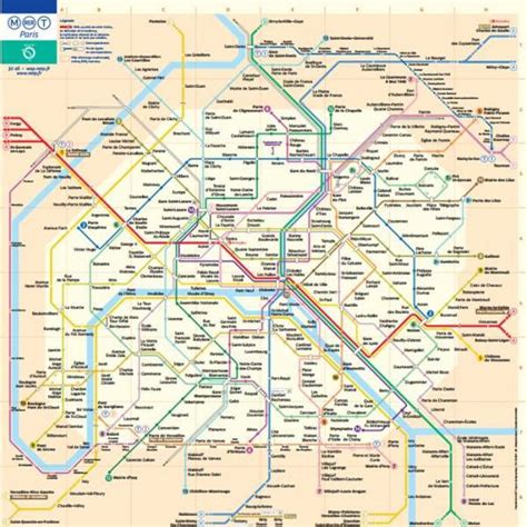 Mappa Metro Parigi Stampabile Cartina Geografica Mondo