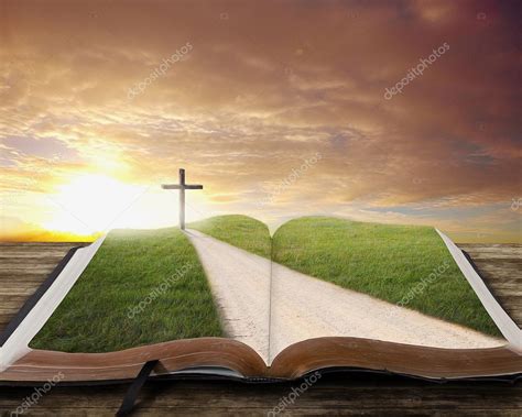 Open Bible With Road Stock Photo By ©kevron2002 42530703