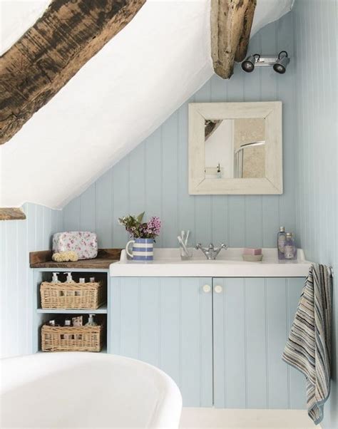 Revealed beams and windows can make this bathroom a modern and relaxing resort. 60 Practical Attic Bathroom Design Ideas - DigsDigs