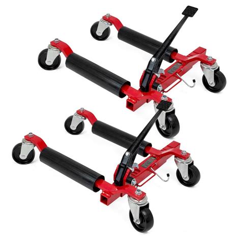Xtremepowerus 1250 Lbs Car Vehicle Positioning Moving Wheel Dolly Lift