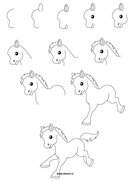 365 daily things to draw, step by step! Drawing little pony