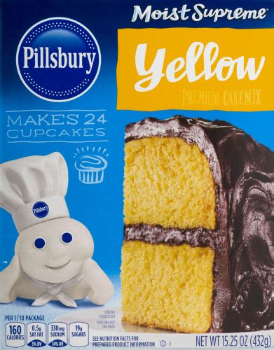 Pillsbury Moist Supreme Classic Yellow Premium Cake Mix 1525 Oz Yellow Cake Mix Recipes