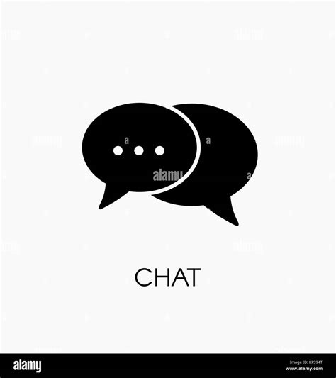 Chat And Messaging Icon Flat Vector Illustration Stock Vector Image