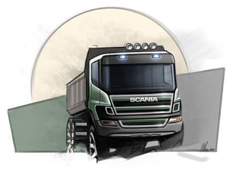 Scania Truck Design Sketch Car Body Design