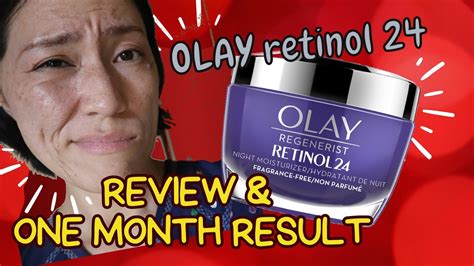 Olay Retinol 24 Review And One Month Result Before And After Youtube