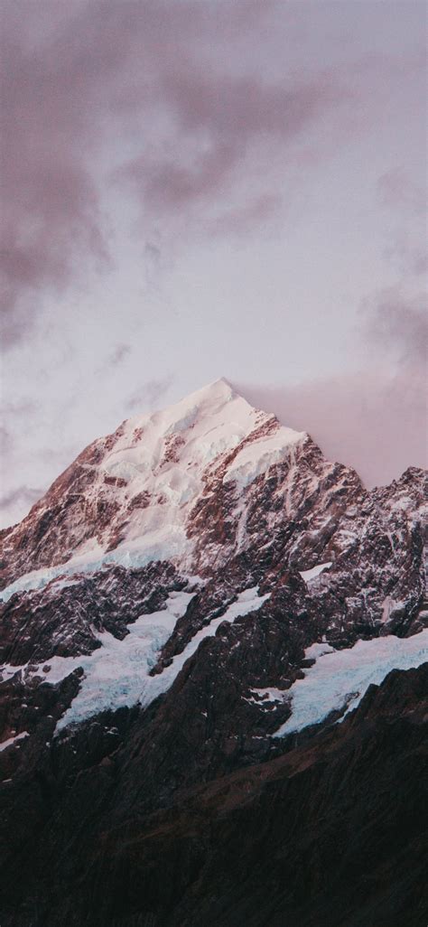 Mountain Covered By Snow Iphone X Wallpapers Free Download