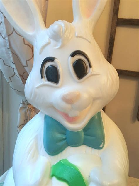 Blow Mold Bunny Sun Hill Easter Bunny Outside Yard Light