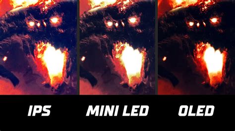 Ips Vs Mini Led Vs Oled Side By Side Comparison Youtube