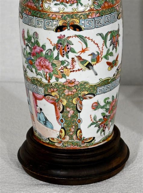 Proantic Pair Of Baluster Vases In Chinese Porcelain Late Nineteent