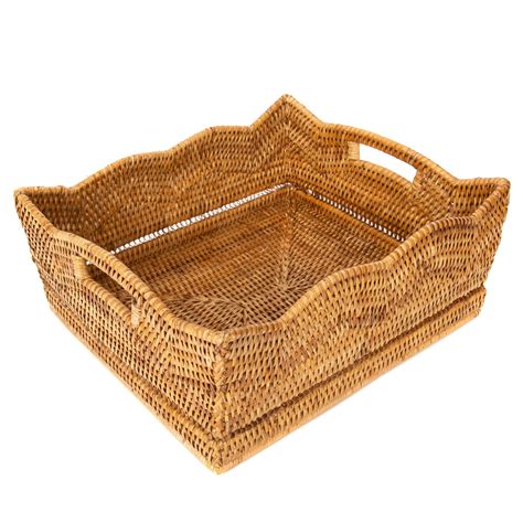 Artifacts Rattan™ Scallop Collection Shelf Basket Artifacts Trading