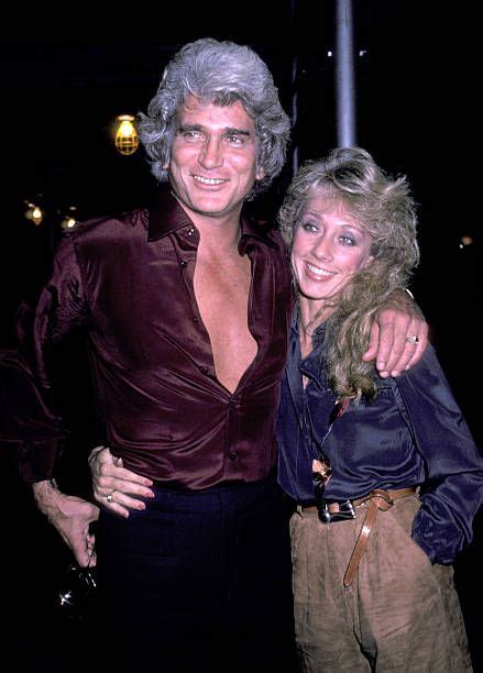 Actor Michael Landon And Girlfriend Cindy Clerico On November 21 1982 Pose For Photographs