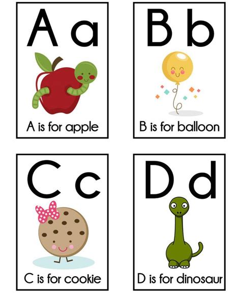 10 Sets Of Printable Alphabet Flashcards With Images Alphabet