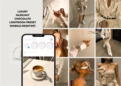 Influencer Luxury Hazelnut Lightroom Mobile Desktop Presets Etsy