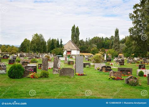 Cemetery In Norway Editorial Stock Image Image Of Rural 124804659