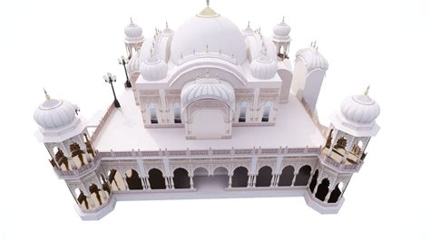 3d Model Indian Hindu Sikh Temple 3d Modal Vr Ar Low Poly Cgtrader