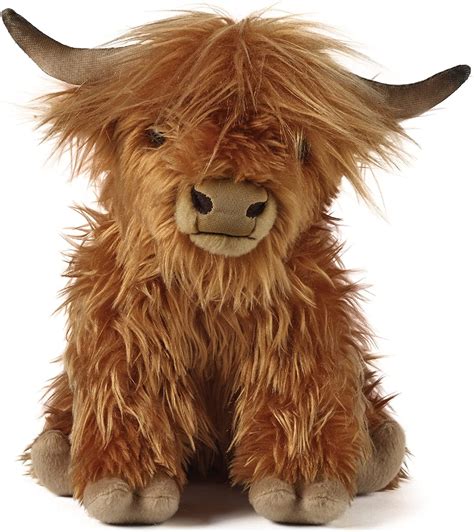 Buy Living Nature Highland Cow With Mooing Sound Realistic Soft Cuddly