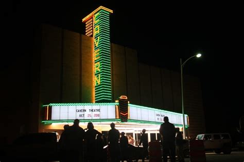 Cavern Theater Marquee Sign Lights Up In Carlsbad