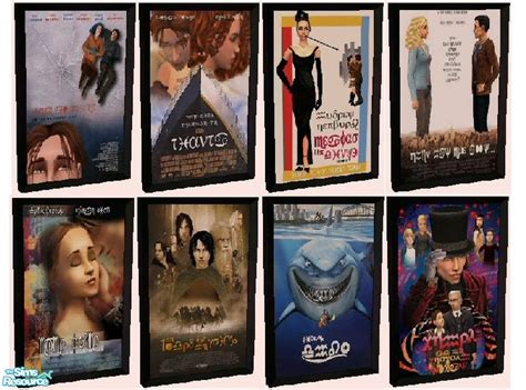The Sims Resource Sim Realism Movie Posters Set 01