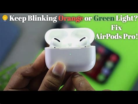 What Does A Orange Blinking Light Mean On Airpods Pro