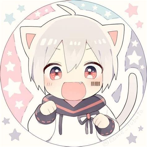 Matching Icons Chibi Anime Kawaii Anime Cat Boy Kawaii Anime