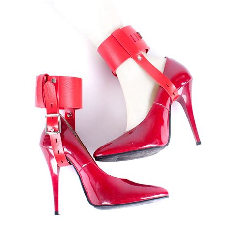 High Heels Locking Belt Sm Gear Ankle Cuff High Heeled Shoes Restraints