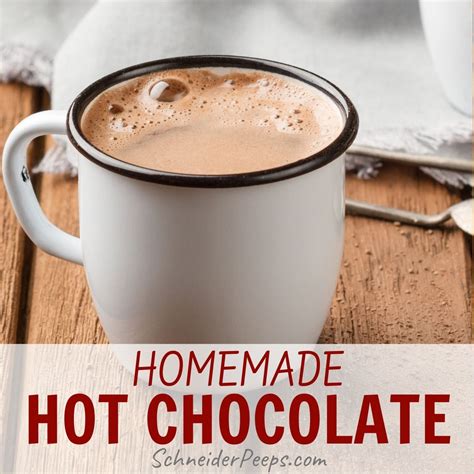 Easy Homemade Hot Chocolate Mix Recipe Schneiderpeeps