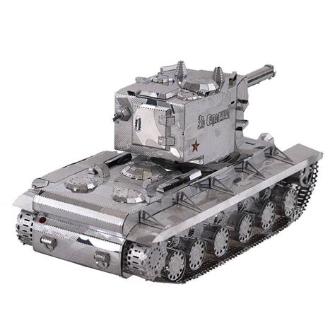 Mu Kv 2 Tank 3d Metal Model Kits Diy Assemble Puzzle Toy Ym N022 Diy