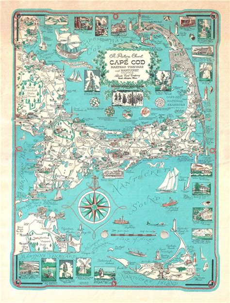 Picture Chart Of Cape Cod Martha S Vineyard And Nantucket