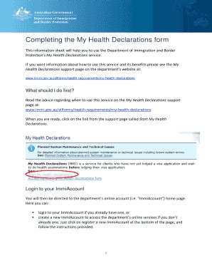 An occupational health declaration is a step every job applicant or employee must go through. My Health Declarations Electronic Form Download - Fill ...