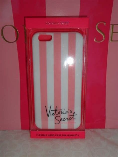 1 Victorias Secret Vs Pinkwhite Stripes Flexible Hard Case For