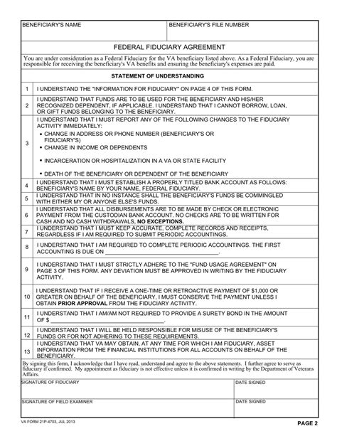 Va Form 21p 4703 Fill Out Sign Online And Download Fillable Pdf