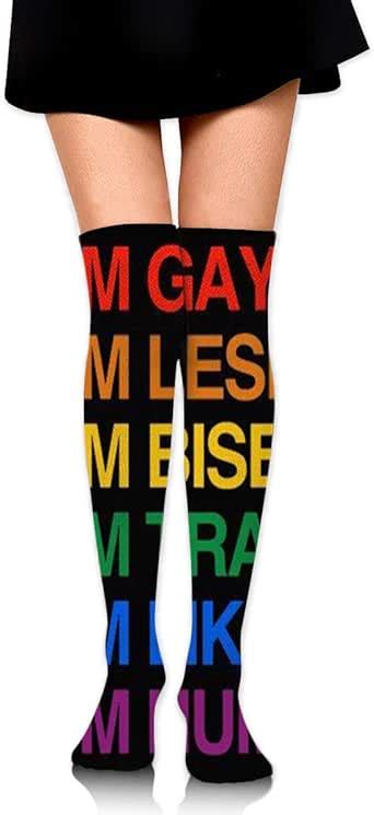 Amazon Com HXXUAN Classic Over Knee High Socks LGBT Lesbian 60cm Thigh