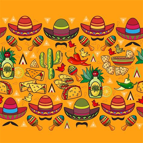 Mexican Festive Seamless Striped Pattern Ethnic And Tribal Motifs
