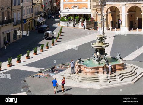 Cityscape View Of The Piazza Della Madonna Di Loreto Square Fontana