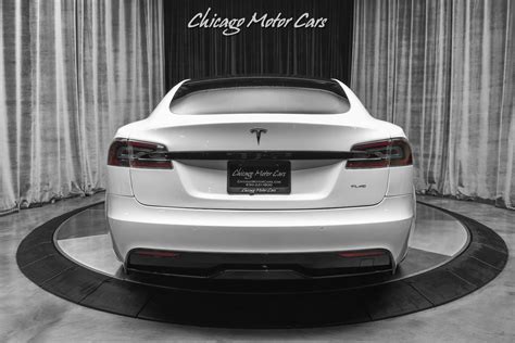 Used 2021 Tesla Model S Plaid Sedan Pearl White Full Self Driving 0 60