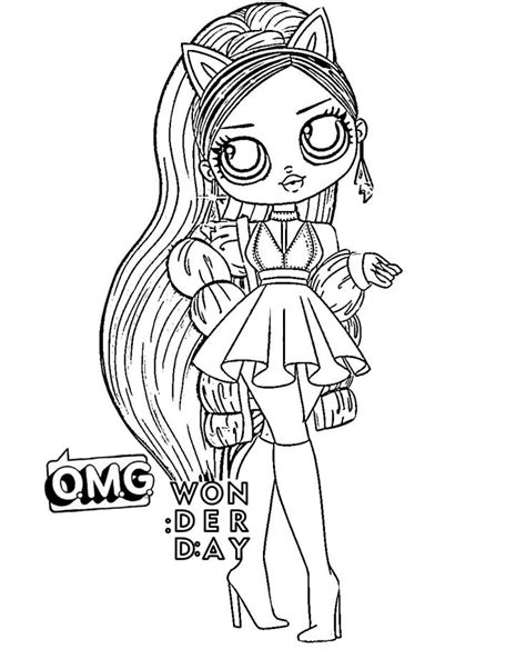 Omg Fashion Lol Omg Doll Coloring Pages