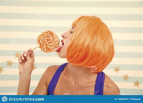 Crazy Girl Lick Lollipop Desire Crazy Girl Love Lollipop Girl Eating